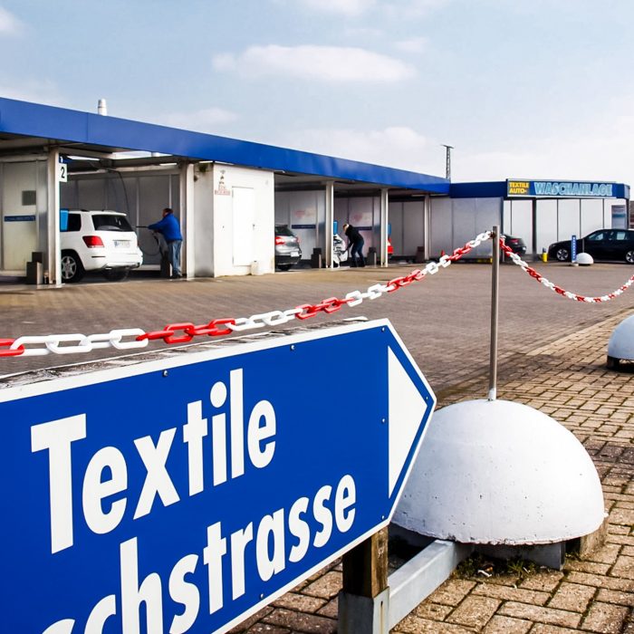 Einfahrt Autowaschanlage in Ahaus